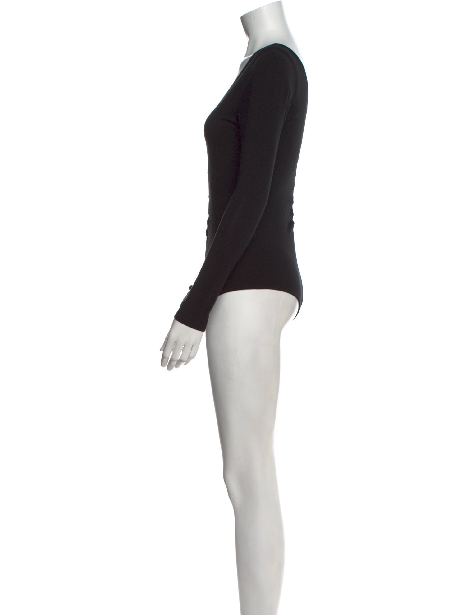 Alexanderwang.T V-Neck Long Sleeve Bodysuit