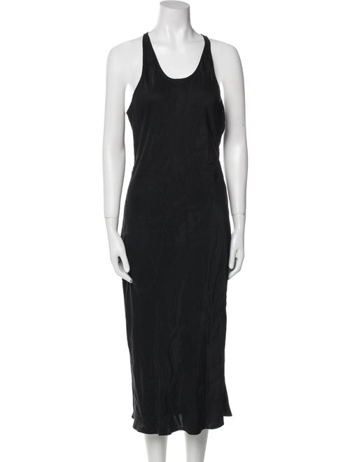 Alexanderwang.T Scoop Neck Midi Length Dress