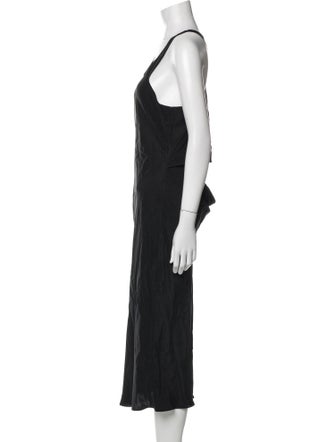 Alexanderwang.T Scoop Neck Midi Length Dress