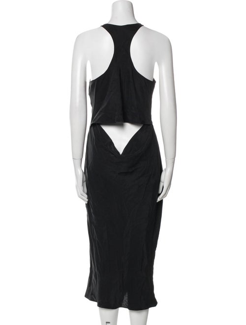 Alexanderwang.T Scoop Neck Midi Length Dress