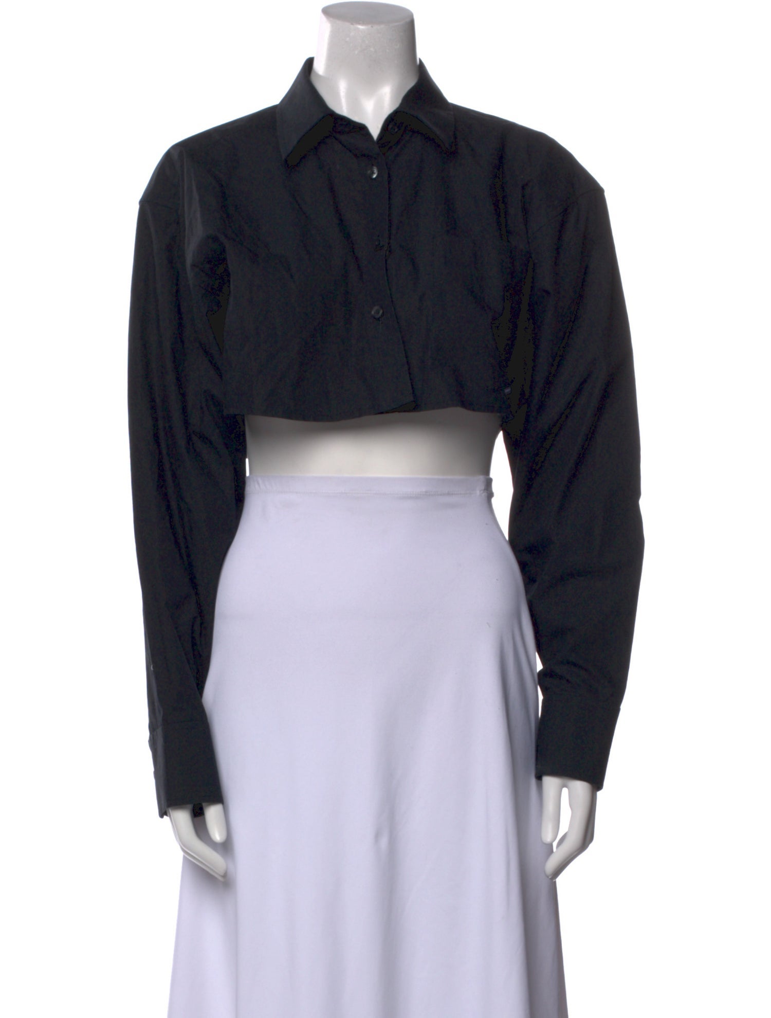 Alexanderwang.T Long Sleeve Crop Top