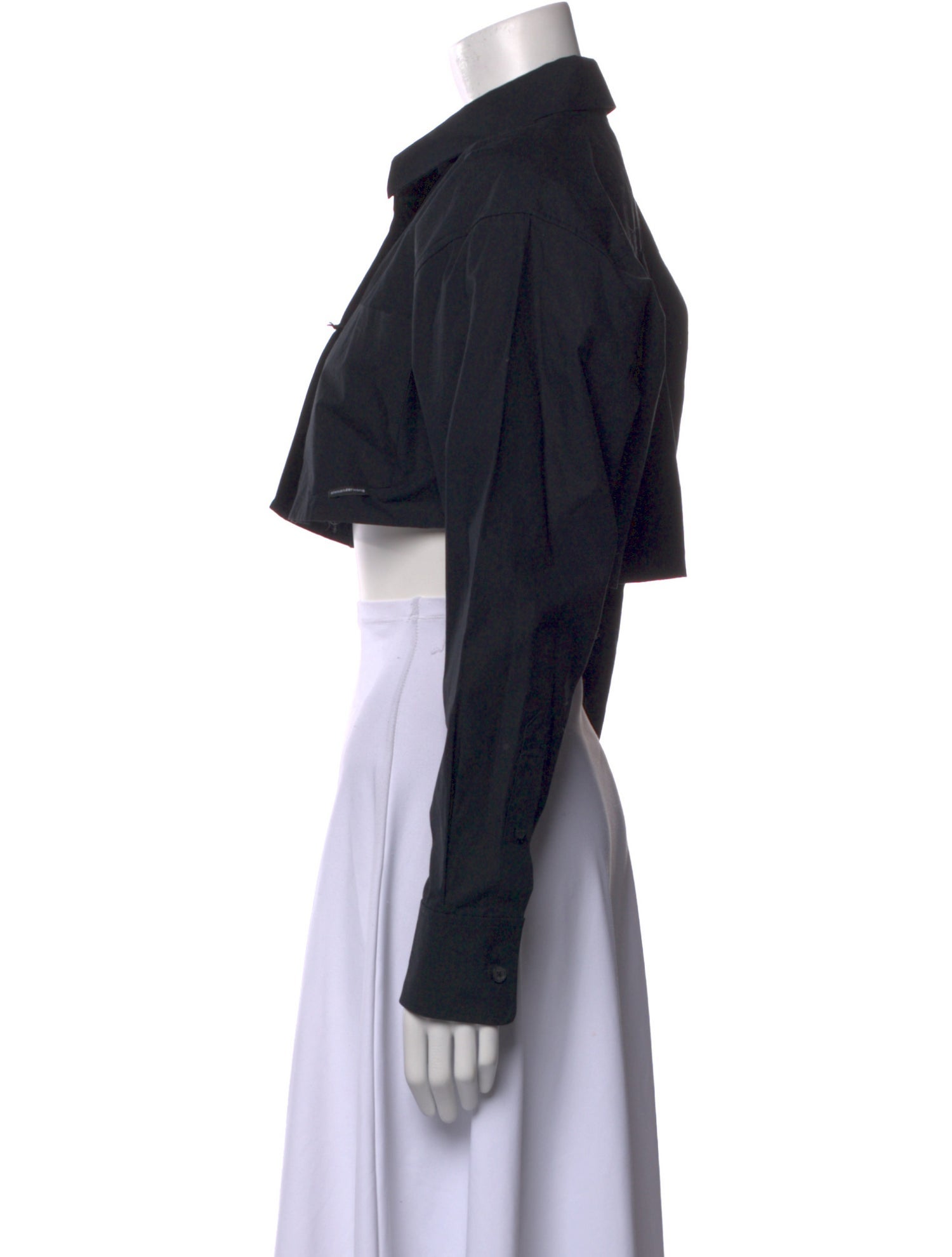 Alexanderwang.T Long Sleeve Crop Top