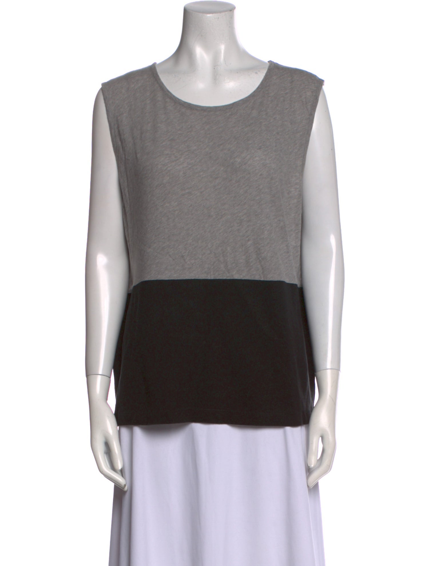Alexanderwang.T Colorblock Pattern Scoop Neck Top