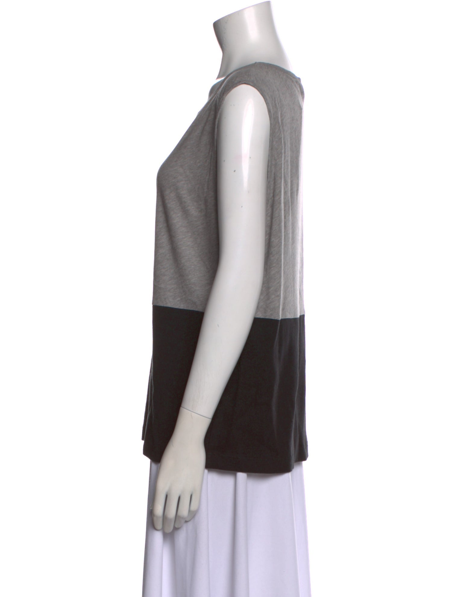 Alexanderwang.T Colorblock Pattern Scoop Neck Top