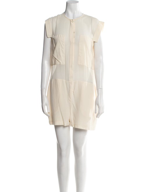 Alexanderwang.T Silk Crew Neck Romper