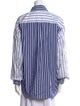 Alexanderwang.T Striped Long Sleeve Button-Up Top