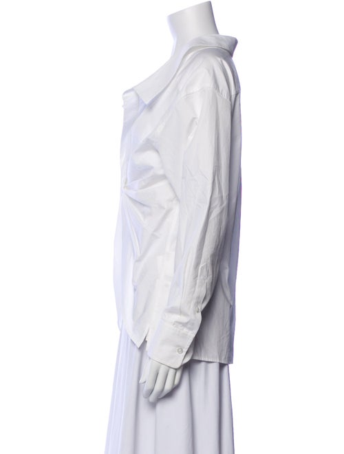 Alexanderwang.T V-Neck Long Sleeve Crop Top