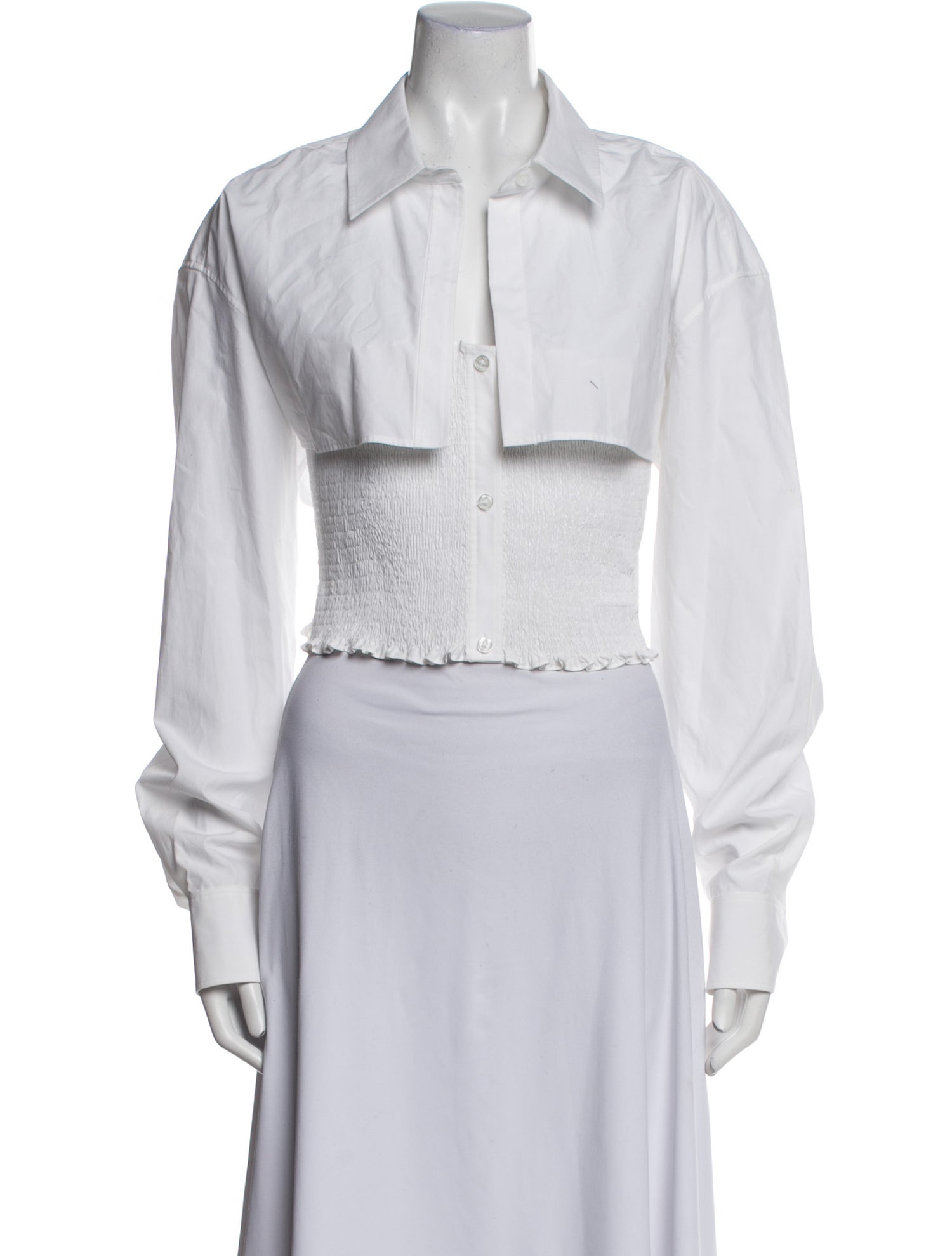 Alexanderwang.T Long Sleeve Crop Top