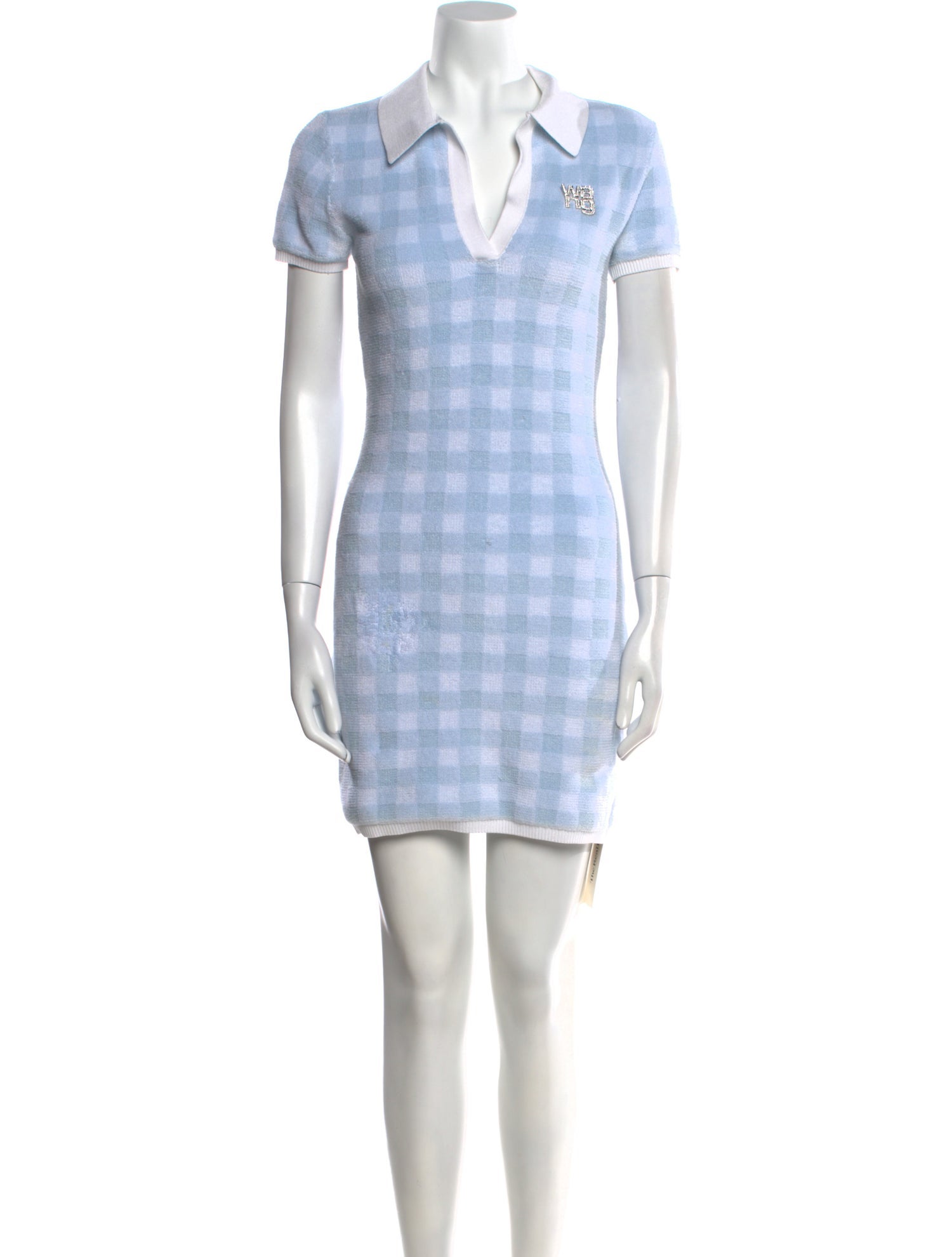 Alexanderwang.T Plaid Print Mini Dress