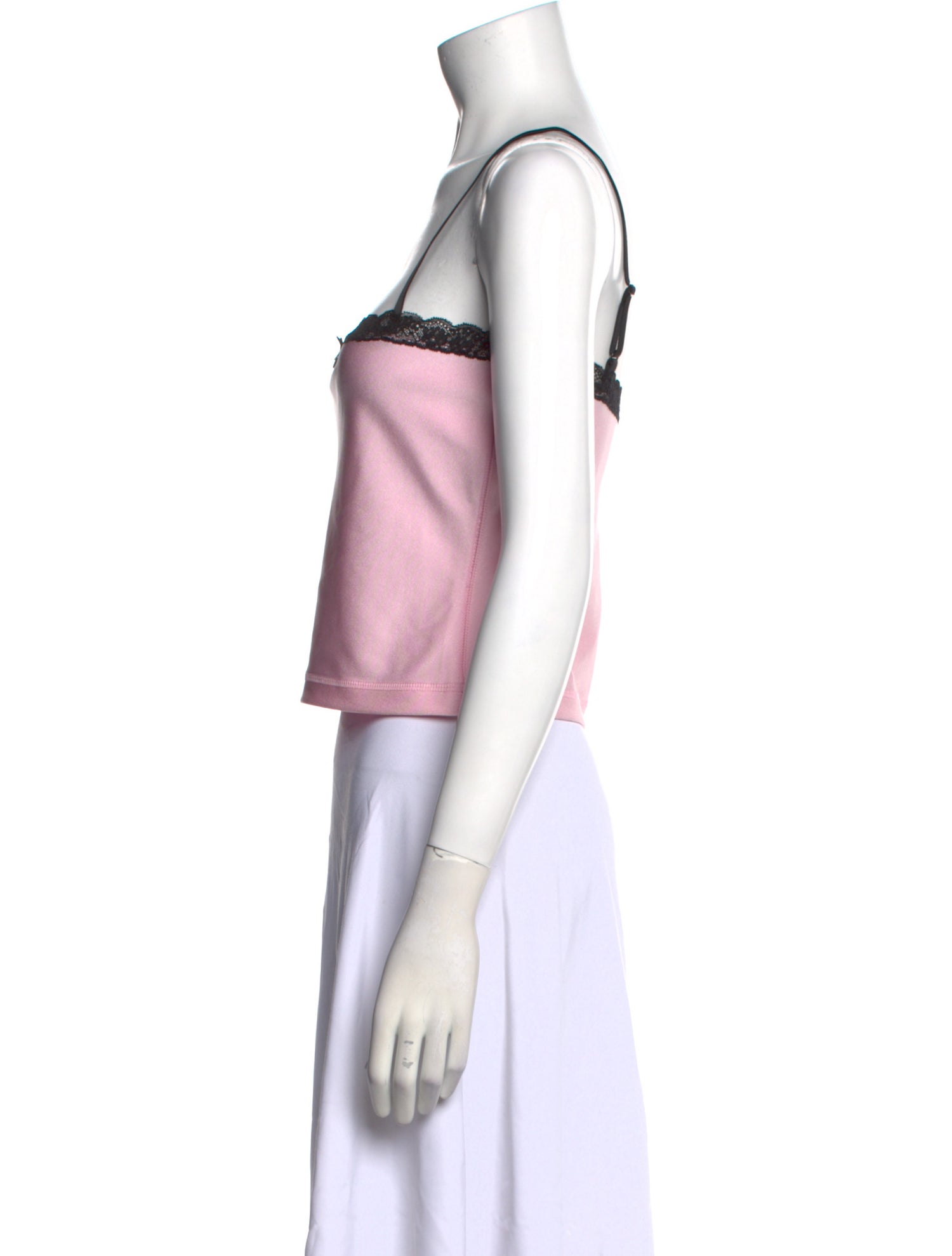 Alexanderwang.T Square Neckline Sleeveless Crop Top