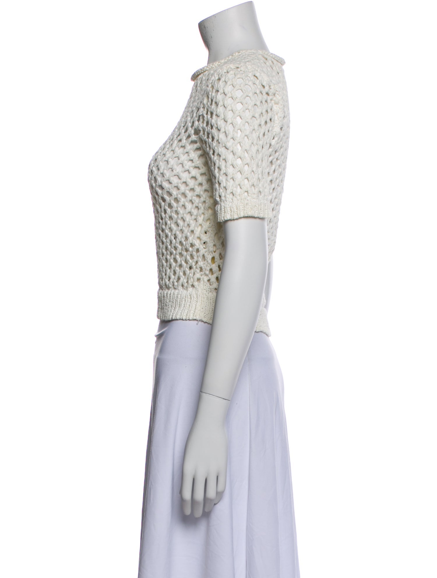 Alexanderwang.T Crew Neck Short Sleeve Crop Top