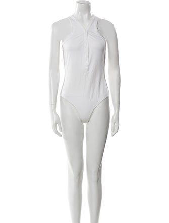 Alexanderwang.T V-Neck Sleeveless Bodysuit