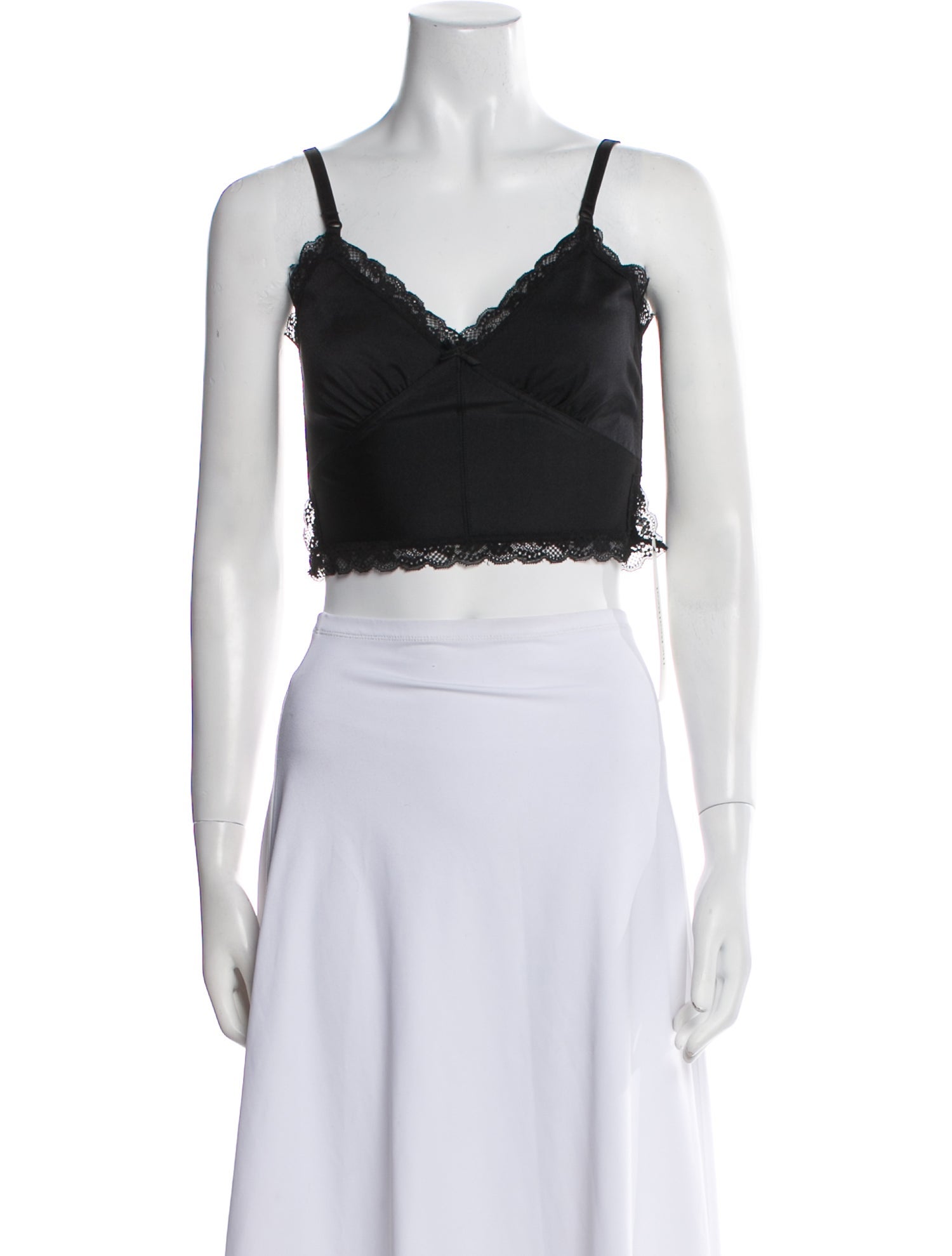 Alexanderwang.T V-Neck Sleeveless Crop Top