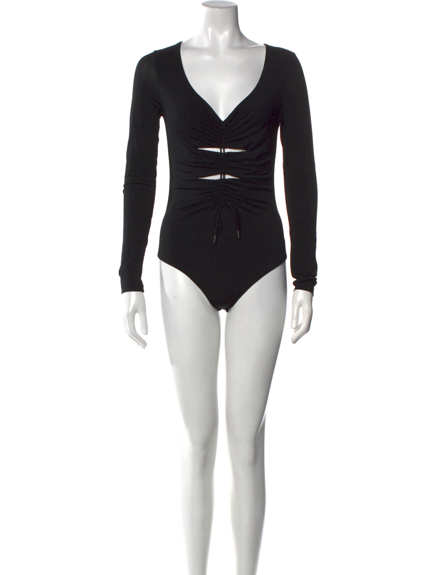 Alexanderwang.T V-Neck Long Sleeve Bodysuit