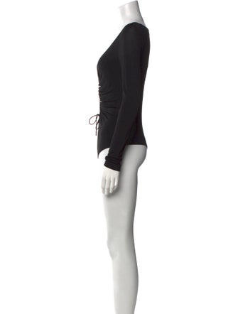 Alexanderwang.T V-Neck Long Sleeve Bodysuit