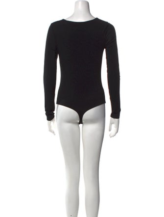 Alexanderwang.T V-Neck Long Sleeve Bodysuit
