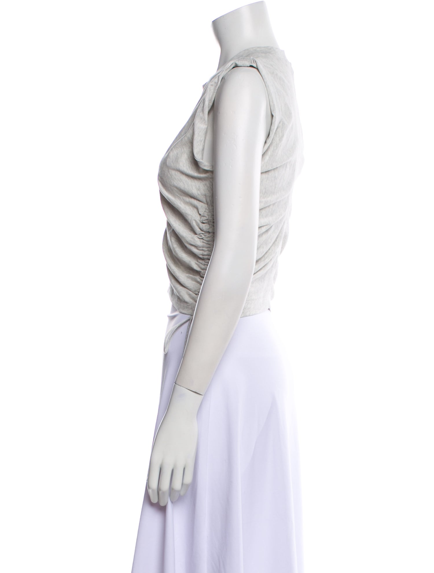 Alexanderwang.T Crew Neck Sleeveless Crop Top