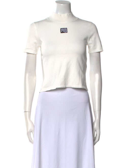 Alexanderwang.T Graphic Print Crew Neck Crop Top