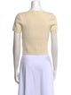 Alexanderwang.T Scoop Neck Short Sleeve Crop Top