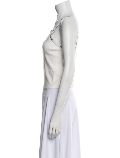 Alexanderwang.T Square Neckline Sleeveless Crop Top