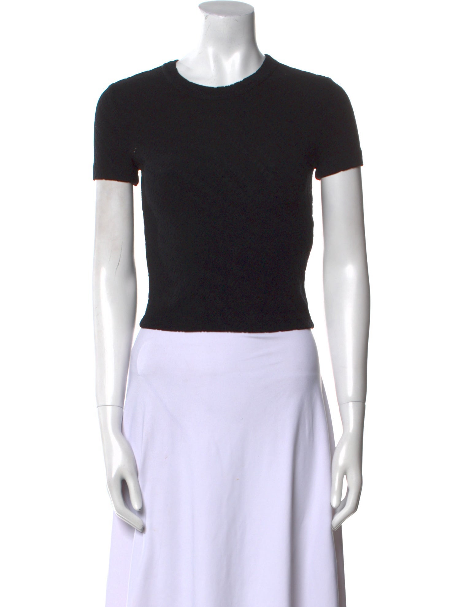 Alexanderwang.T Crew Neck Short Sleeve Crop Top w/ Tags