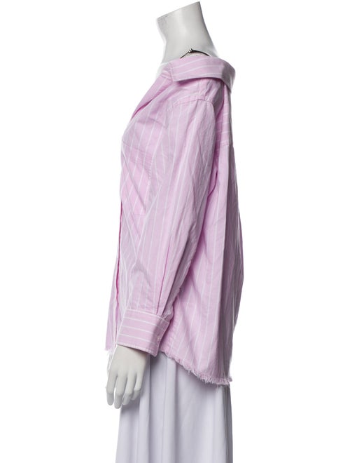 Alexanderwang.T V-Neck Long Sleeve Button-Up Top