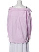 Alexanderwang.T V-Neck Long Sleeve Button-Up Top