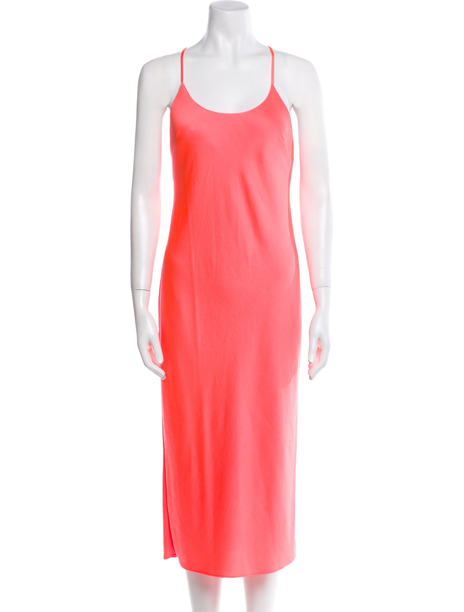 Alexanderwang.T Scoop Neck Midi Length Dress