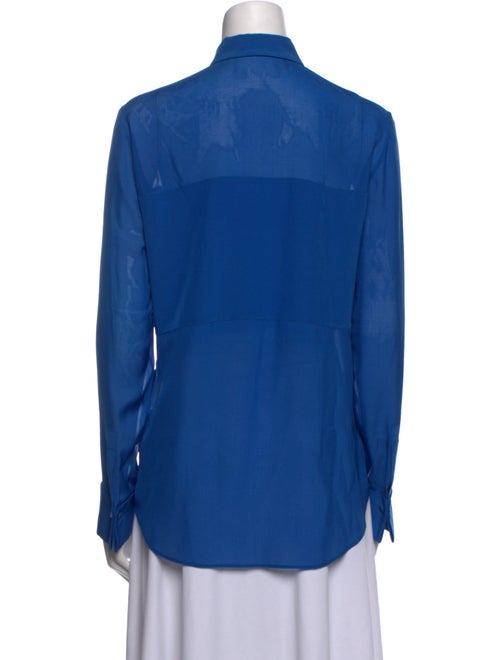 Alexanderwang.T Silk Long Sleeve Button-Up Top