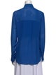 Alexanderwang.T Silk Long Sleeve Button-Up Top