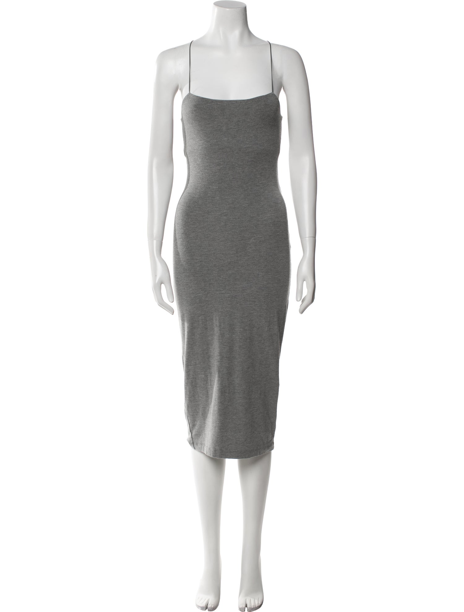 Alexanderwang.T Square Neckline Midi Length Dress