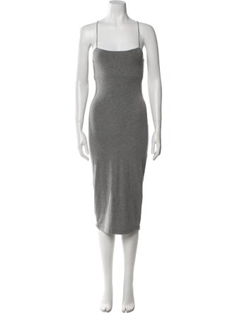 Alexanderwang.T Square Neckline Midi Length Dress