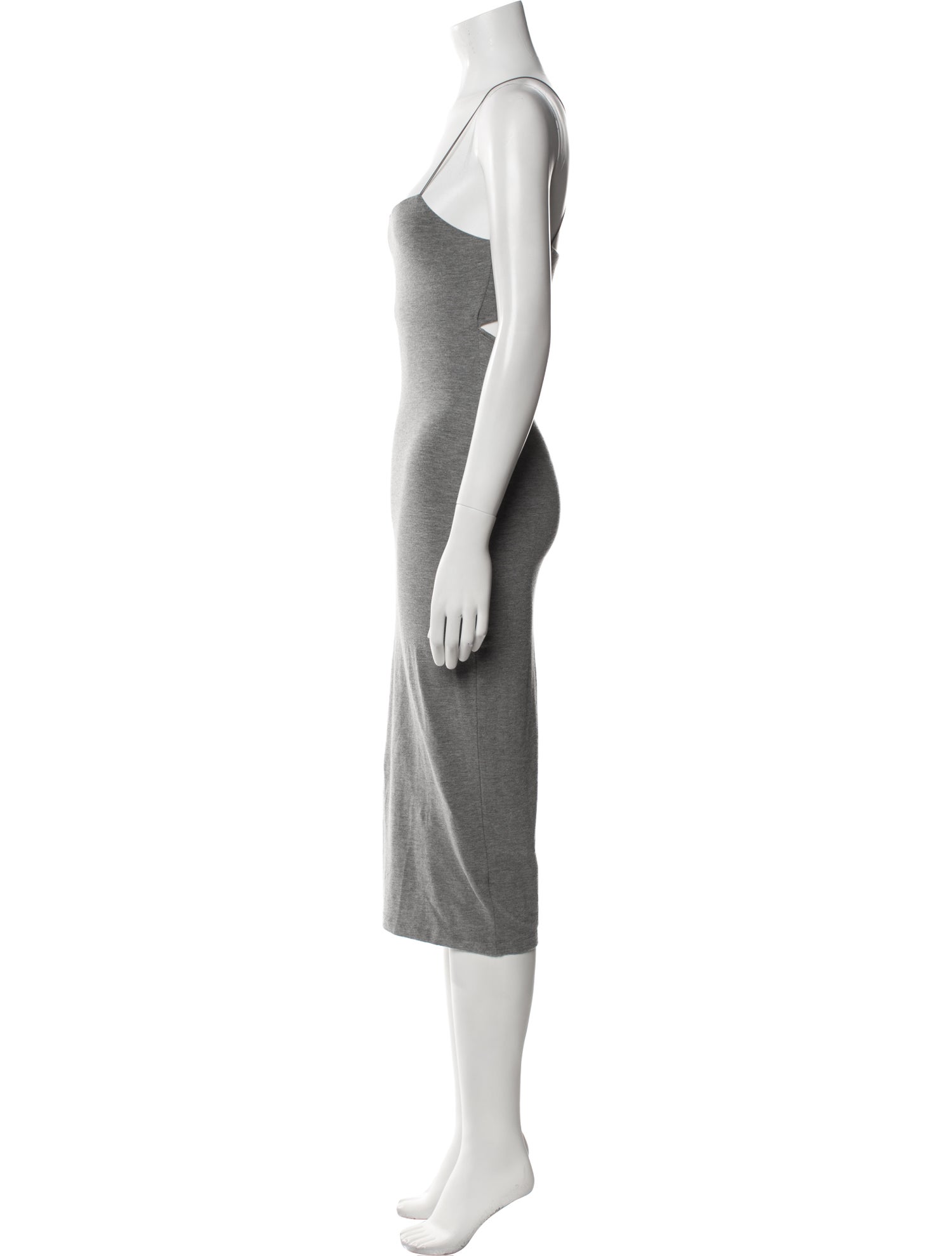 Alexanderwang.T Square Neckline Midi Length Dress