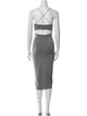 Alexanderwang.T Square Neckline Midi Length Dress