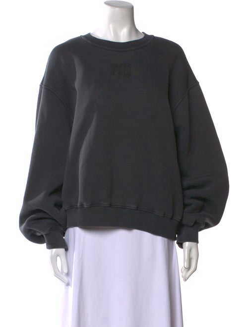 Alexanderwang.T Scoop Neck Long Sleeve Sweatshirt