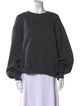 Alexanderwang.T Scoop Neck Long Sleeve Sweatshirt