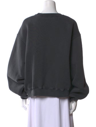 Alexanderwang.T Scoop Neck Long Sleeve Sweatshirt