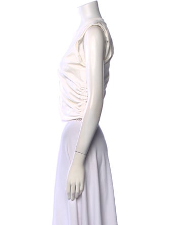 Alexanderwang.T Crew Neck Sleeveless Crop Top