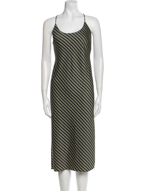 Alexanderwang.T Striped Midi Length Dress