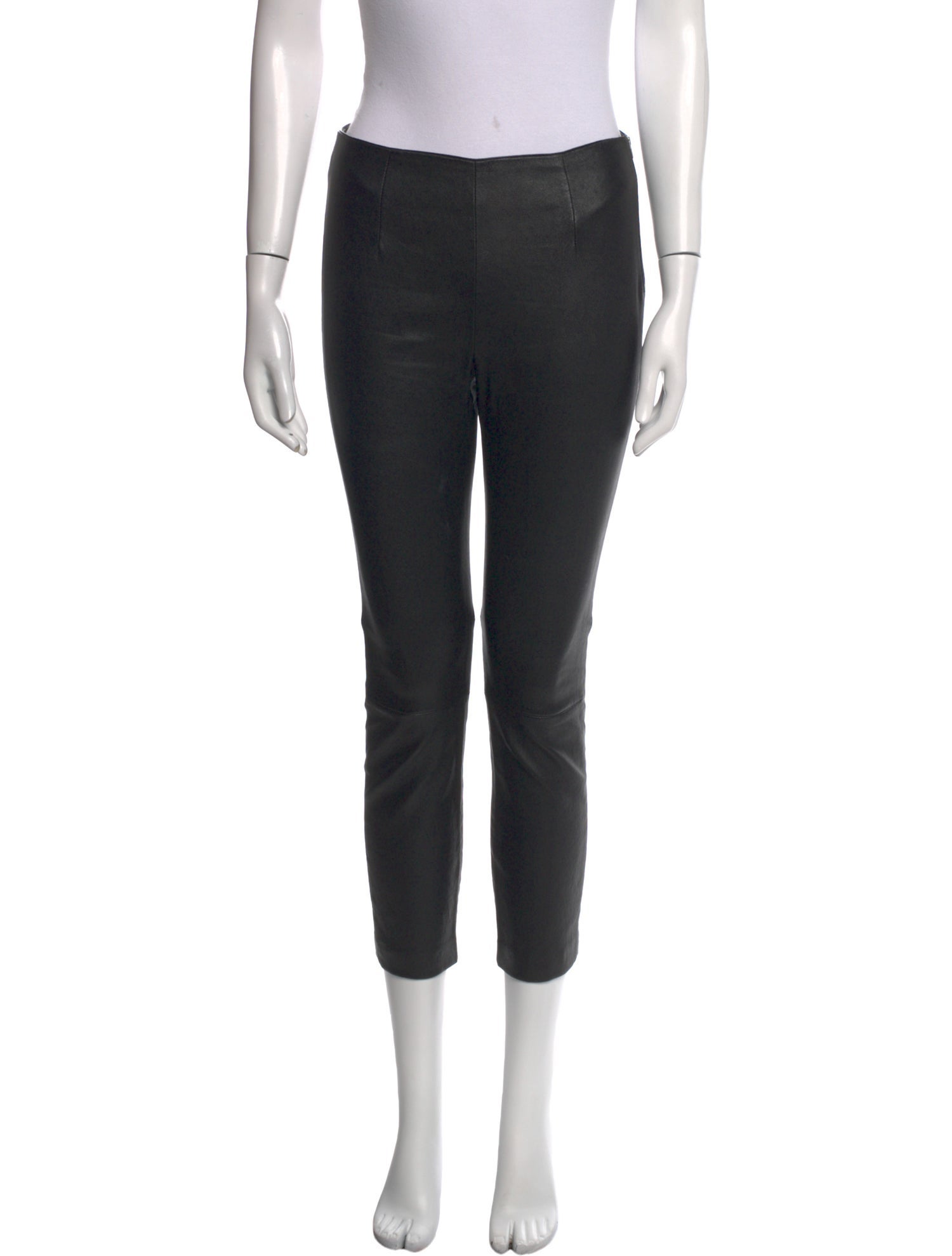 Alexanderwang.T Lambskin Straight Leg Pants