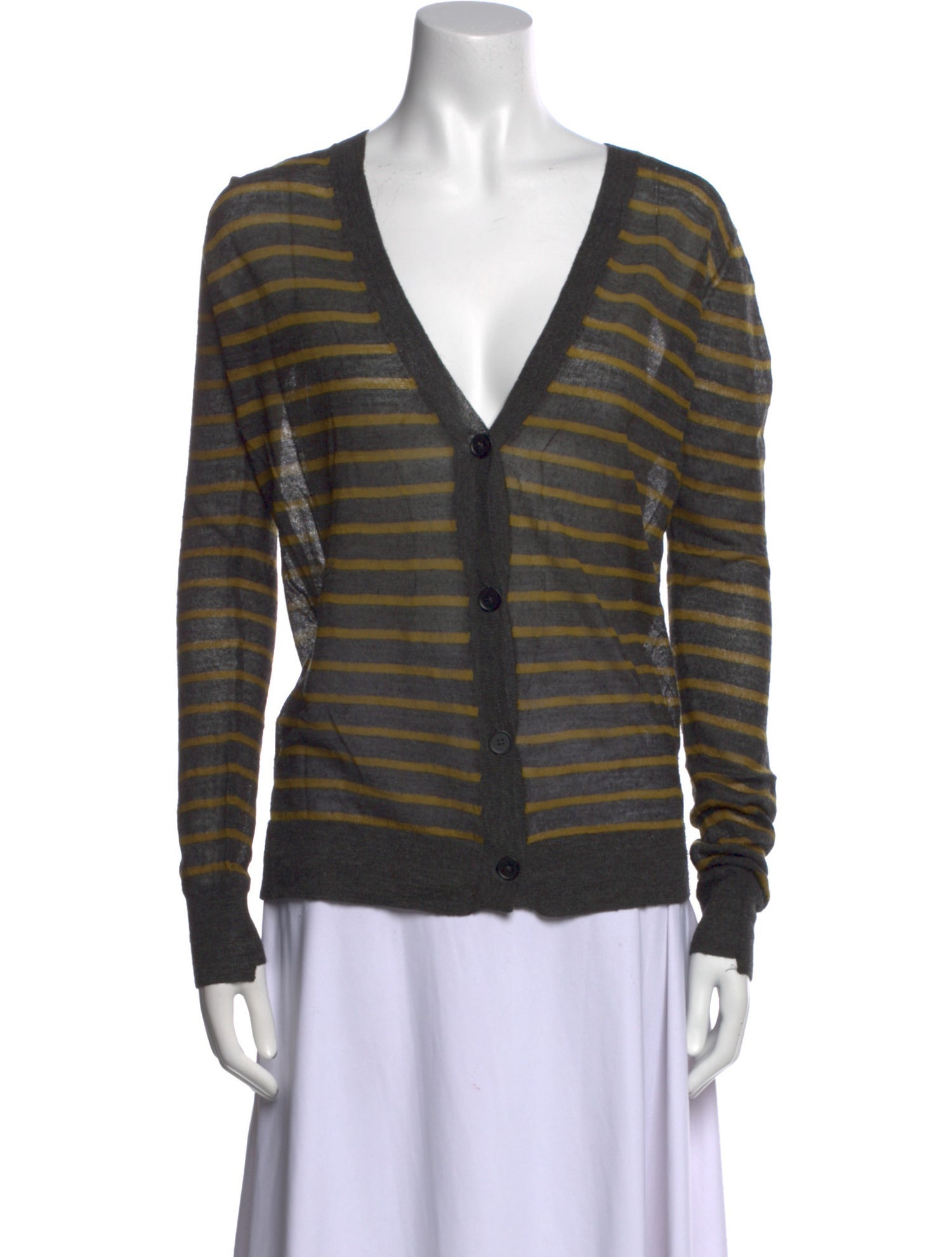 Alexanderwang.T Striped V-Neck Top