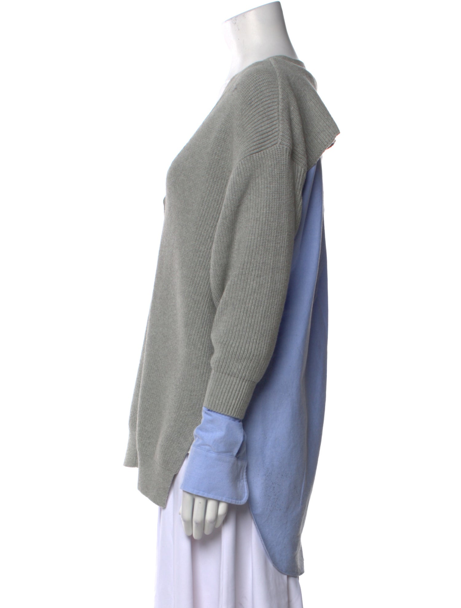 Alexanderwang.T Colorblock Pattern V-Neck Sweater