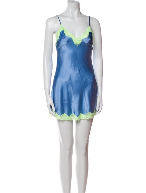 Alexanderwang.T Silk Lace Trim Embellishment Nightgown