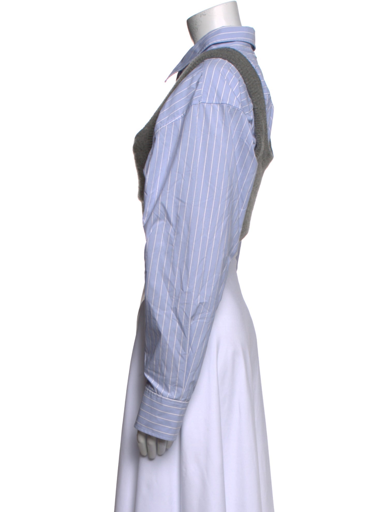 Alexanderwang.T Wool Mock Neck Crop Top