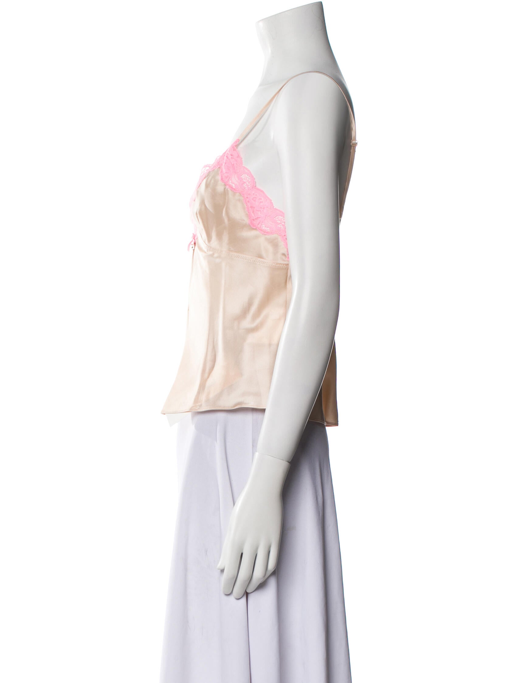 Alexanderwang.T Silk V-Neck Crop Top