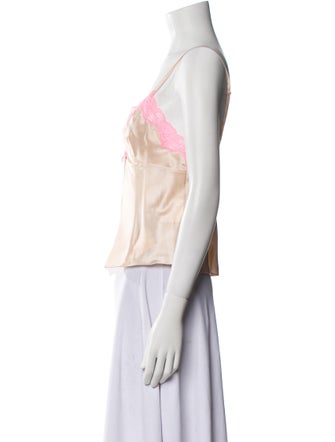 Alexanderwang.T Silk V-Neck Crop Top