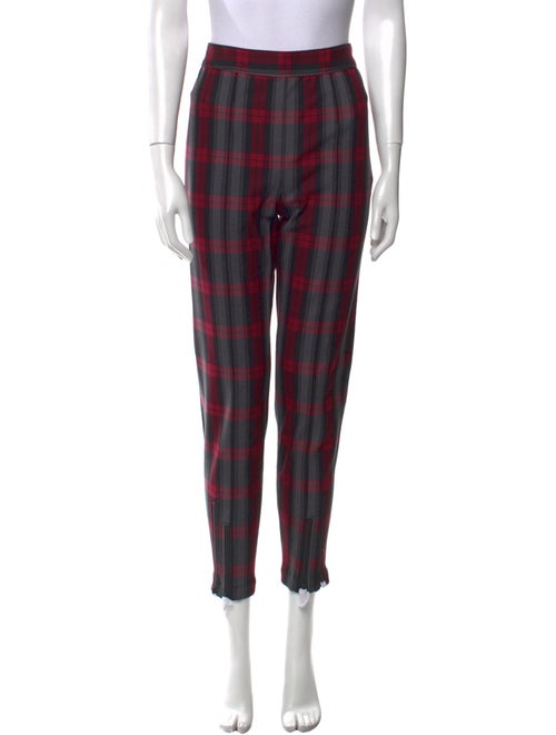 Alexanderwang.T Plaid Print Skinny Leg Pants