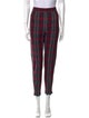 Alexanderwang.T Plaid Print Skinny Leg Pants
