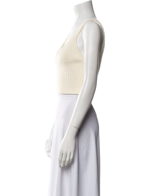 Alexanderwang.T V-Neck Sleeveless Crop Top