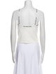 Alexanderwang.T Square Neckline Sleeveless Crop Top